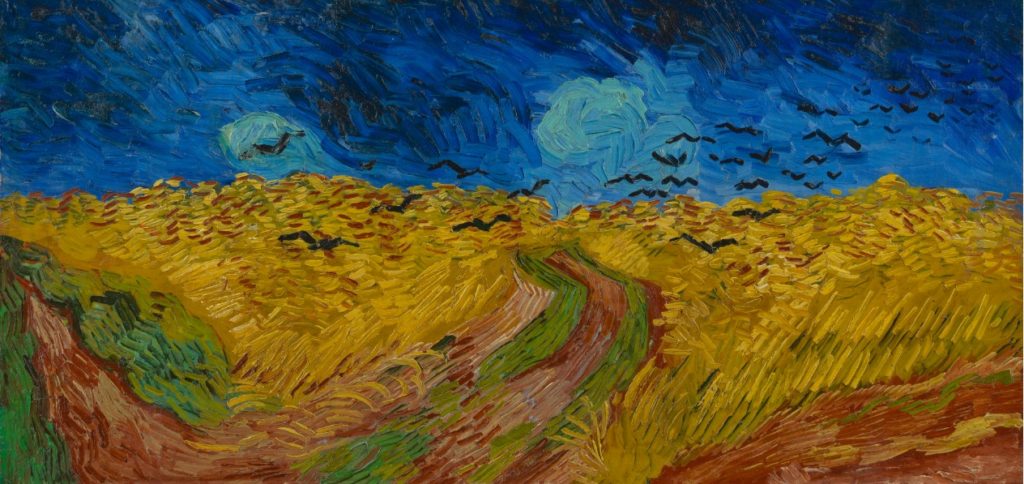 Wheatfield with Crows Auvers-sur-Oise, July 1890 Vincent van Gogh (1853 - 1890) oil on canvas, 50.5 cm x 103 cm Van Gogh Museum, Amsterdam (Vincent van Gogh Foundation). 