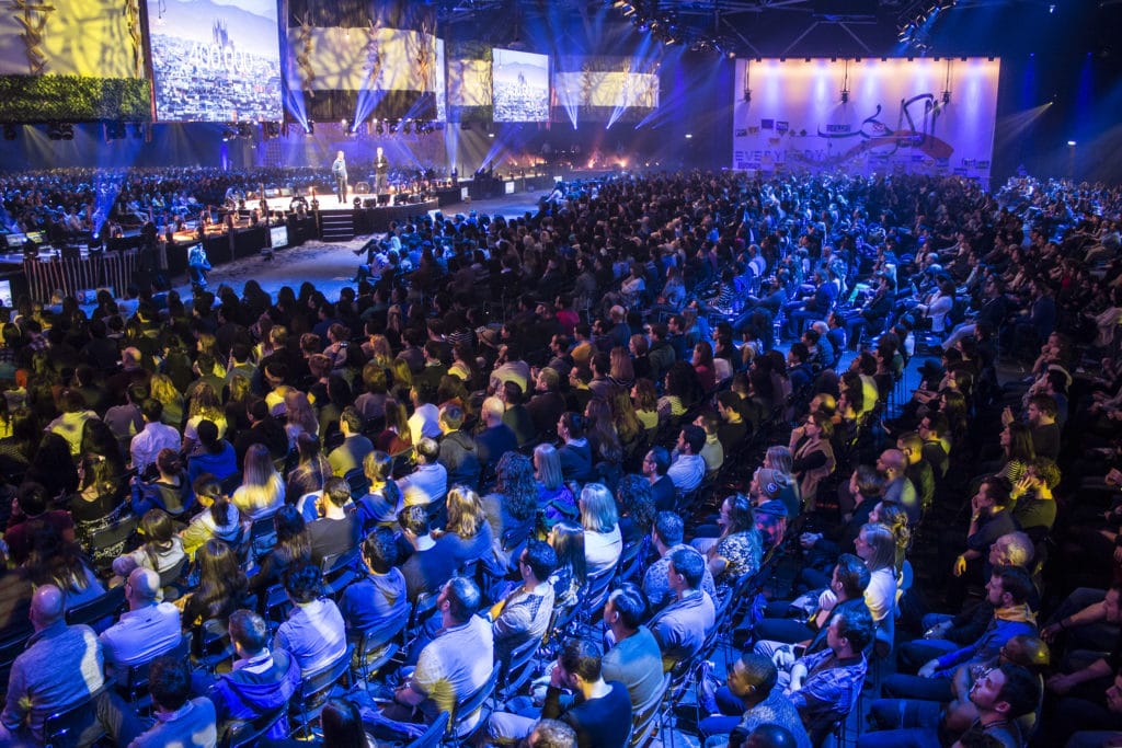 Booking.com's annual event. The popular travel booking site is part of The Priceline Group. Photo: Saeed Al Hammad.