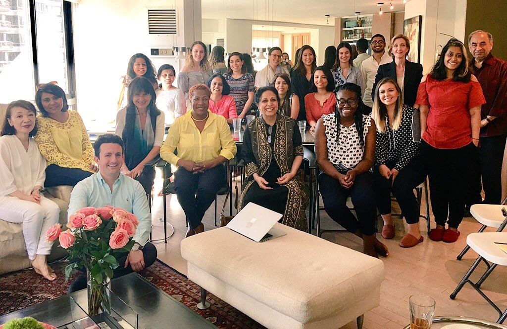 Geeta Mehta and the Asia Initiatives team. Photo by impactmania.