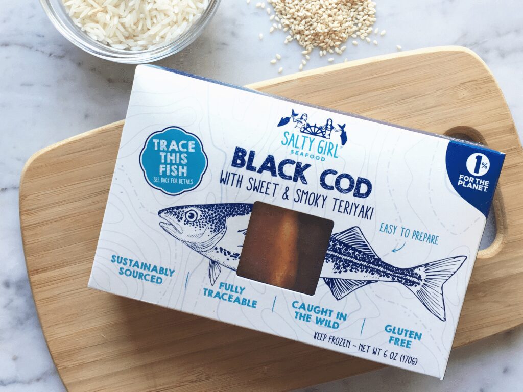 Black Cod with Sweet and Smoky Teriyaki - cutting board