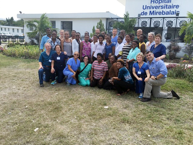 EqualHealth and Santa Barbara Mirebalais, Haiti, team. Photo courtesy DWW-SBSM.