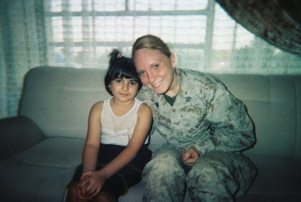 Jodie Grenier during her time of service in the U.S. Marine Corp.