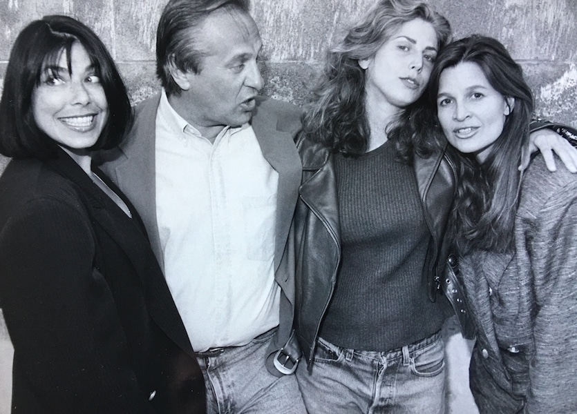 Sophie B. Hawkins signing to Emerald Forest Entertainment. Linda, manager Peter, Sophie B. Hawkins, and Marla McNally Phillips.