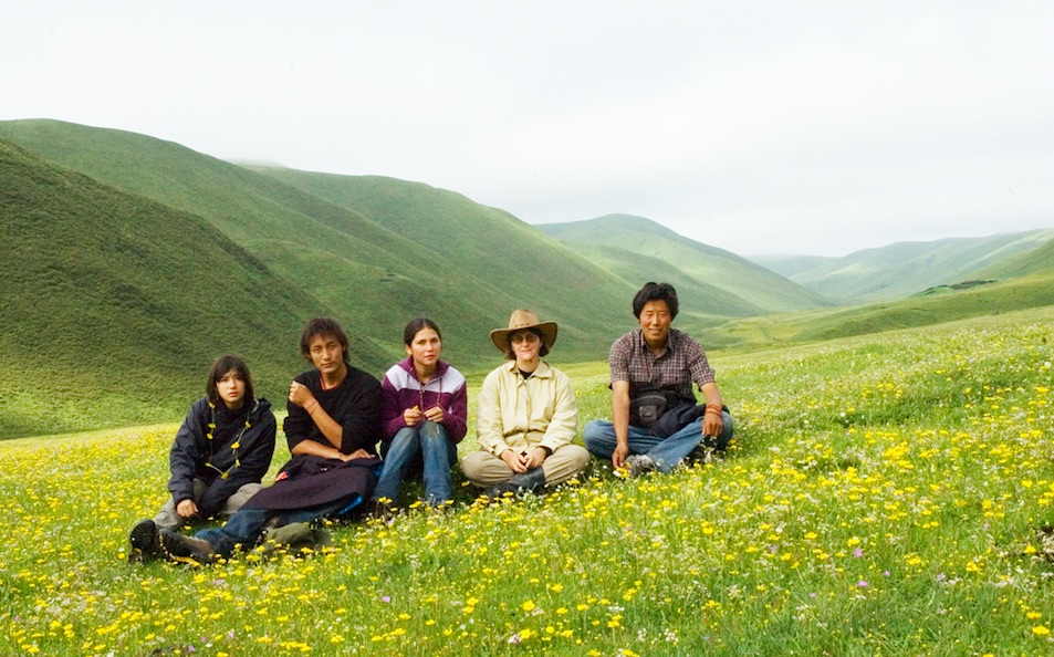 Kim and Deschen and some of the artisans behind the Norlha brand.